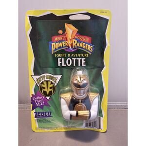 Vintage 1995 Mighty Morphin Power Rangers Zebco Fishing Bobber White Ranger #973